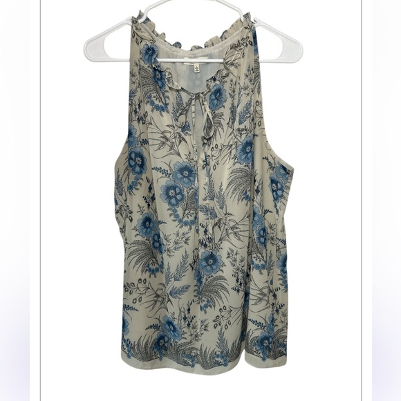 Max Studio Women’s Sleveless Flowy Floral Print Top Women’s L - Picture 1 of 10